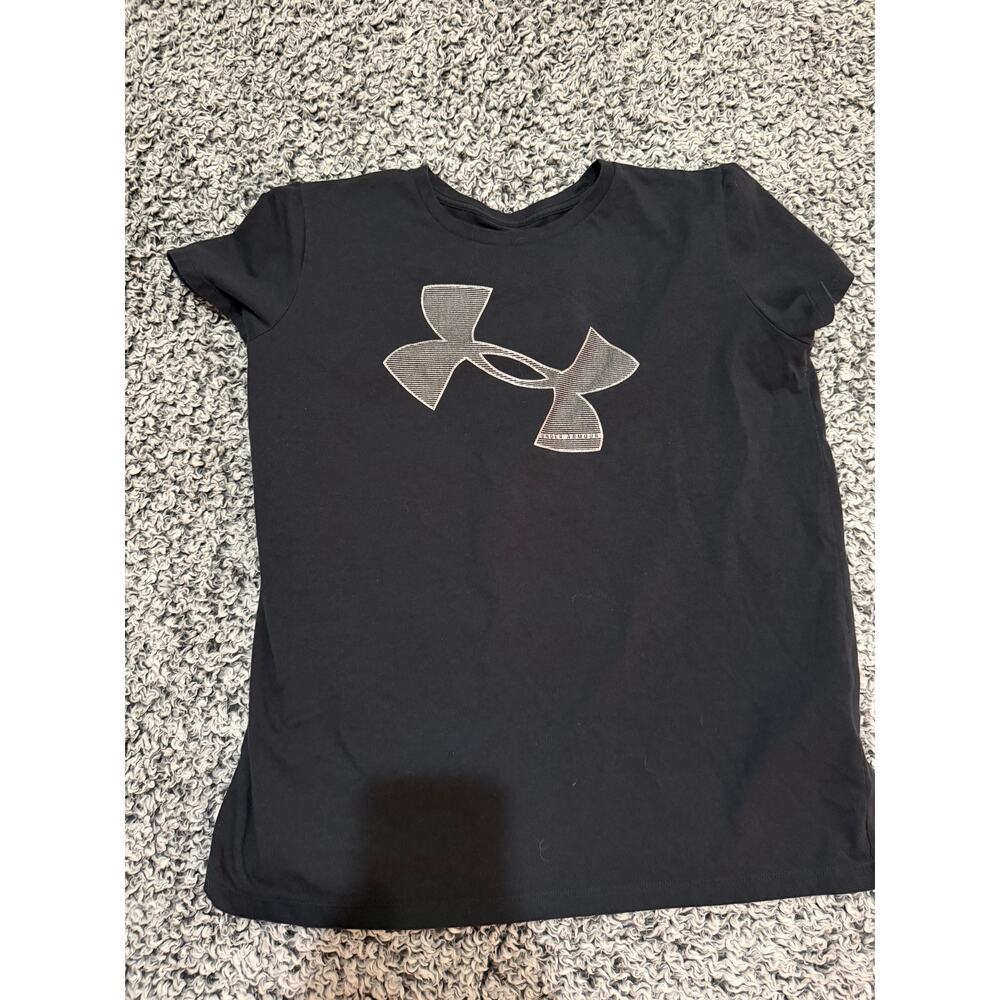 Womens Under Armour Black Shirt. Size L. GUC